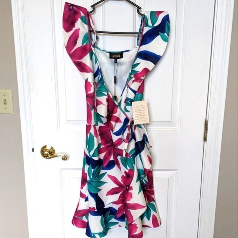 NWT Alexia Admor for Boston Proper wrap dress. Size 10. - Picture 7 of 7